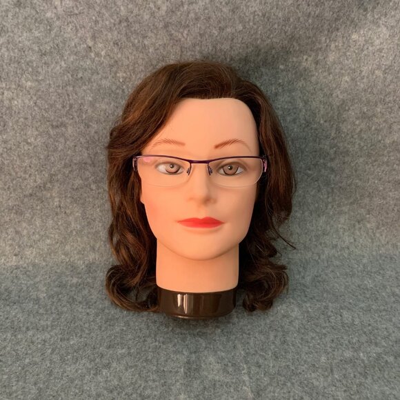 Cogan YC2132 VIO Purple Gold Half Rim Optical/Prescription Eyeglasses Frame - Picture 2 of 14